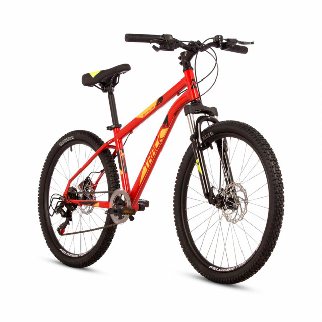 Велосипед NOVATRACK BATTLER D 24" (2023) 6 ск. (14" (135-155), Красный)