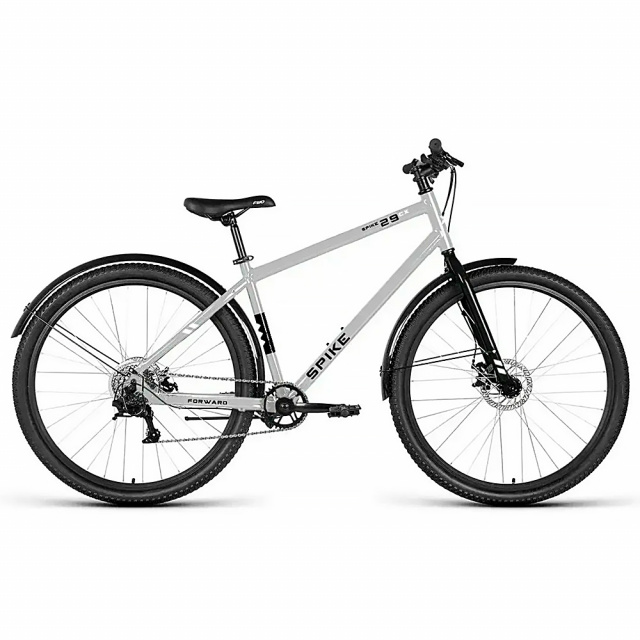 Велосипед FORWARD SPIKE CX 29" D (2026) 8 ск. (18", Серебристый)