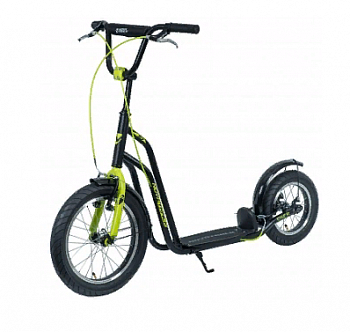 Самокат Novatrack City Line колёса 16/12 (16STAMPN1CL.BK20) черный