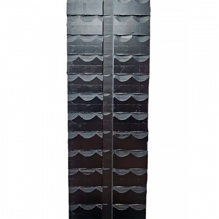 Лыжи дерево-пластик Маяк с насечкой, NN-75 мм