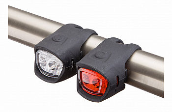 Комплект мини-фар Stels JY-3204F+JY-3204T чёрные