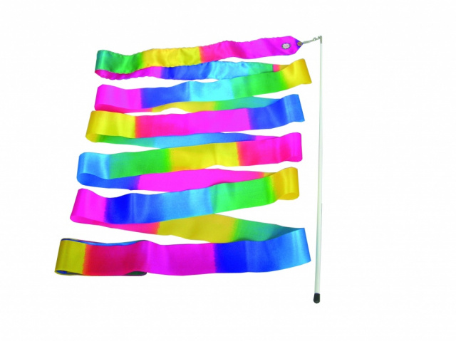 Лента гимнастическая Larsen АB227-2 радужная (горизонтальная) Лента гимнастическая Larsen АB227-2 радужная (горизонтальная)