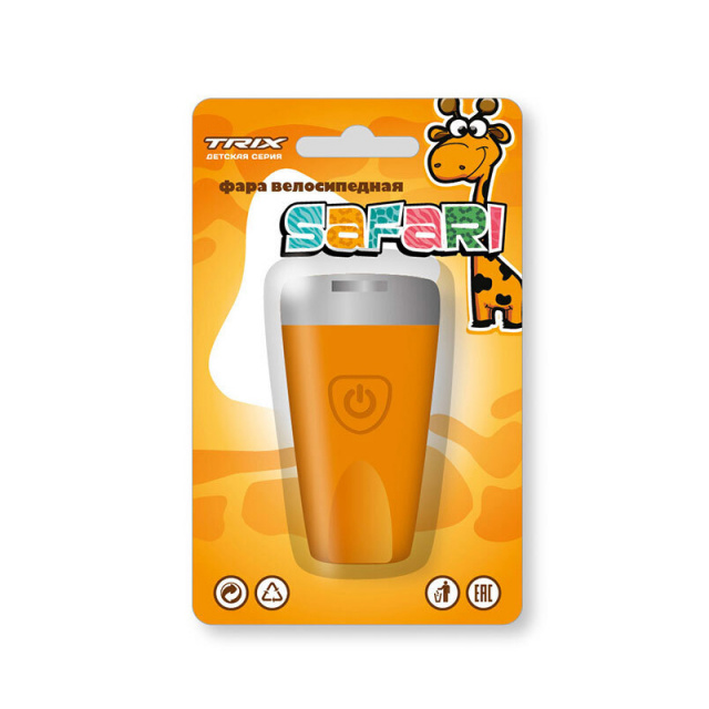 Фара передняя TRIX Safari детская 1 супер яркий белый диод, 3 режима Фара передняя TRIX Safari детская 1 супер яркий белый диод, 3 режима