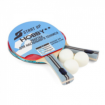 Набор для настольного тенниса START UP BR-20/2St 8015 (2 ракетки+3 мяча)  Набор для настольного тенниса START UP BR-20/2St 8015 (2 ракетки+3 мяча)