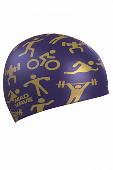 Шапочка для плавания Mad Wave Sport M0554 19