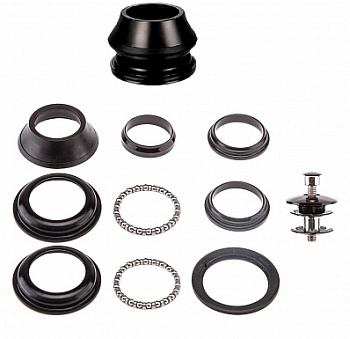 Детали рулевой колонки FP-H863 1-1/8" безрезьб., полуинтегрированная чёрная Детали рулевой колонки FP-H863 1-1/8" безрезьб., полуинтегрированная чёрная