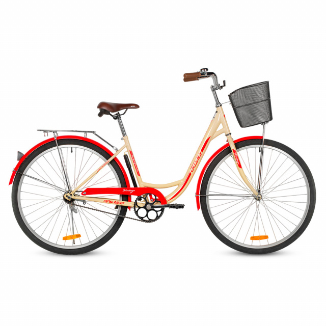 Велосипед FOXX VINTAGE 28" (2026) 1 ск. (18", Бежевый)