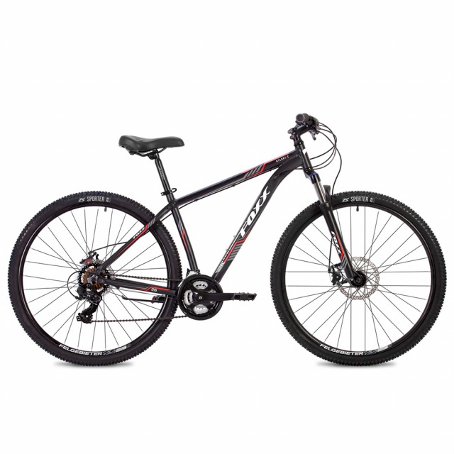 Велосипед FOXX 29" ATLANTIC D (2024)  (22" (185-195), Красный)