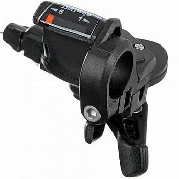 Шифтер Microshift TS-38 правый 6 ск. с тросом 2050мм чёрный