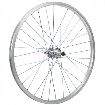 Колесо в сборе 24" AL, одностеночное заднее 32Н, под трещётку 6/8 ск. V-brake X95071 Колесо в сборе 24" AL, одностеночное заднее 32Н, под трещётку 6/8 ск. V-brake X95071
