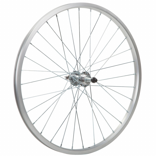 Колесо в сборе 24" AL, одностеночное заднее 32Н, под трещётку 6/8 ск. V-brake X95071 Колесо в сборе 24" AL, одностеночное заднее 32Н, под трещётку 6/8 ск. V-brake X95071