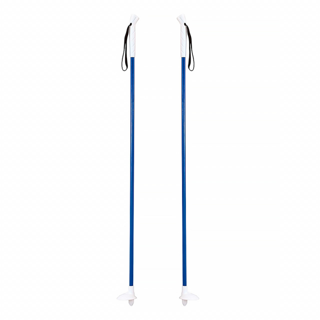 Лыжи детские ЦИКЛ "Быстрики" с палками 90/90 (лыжи, алюм. палки, унив. крепления)