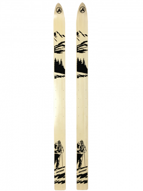 Лыжи дерево-пластик Маяк "Лесные" 