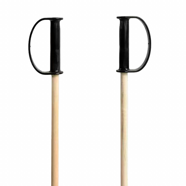 Лыжные палки детские деревянные Маяк