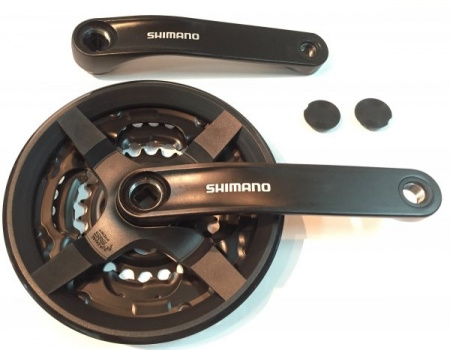 Система SHIMANO TY301, 170 мм. квадрат, 42/34/24 с защитой, чёрный без уп.